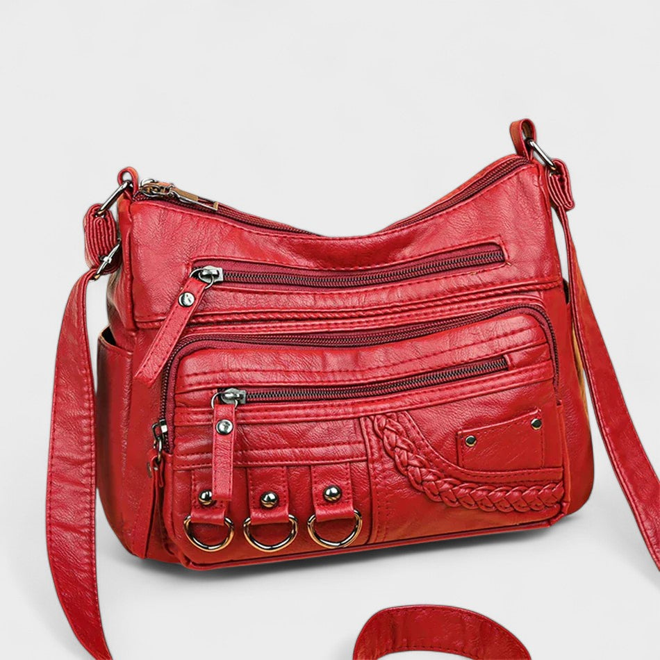 Vintage Inspired Multi-Layer Crossbody Bag