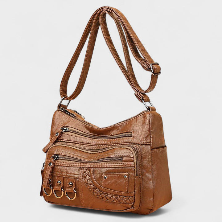 Vintage Inspired Multi-Layer Crossbody Bag