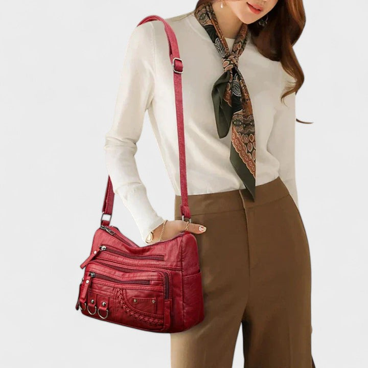 Vintage Inspired Multi-Layer Crossbody Bag