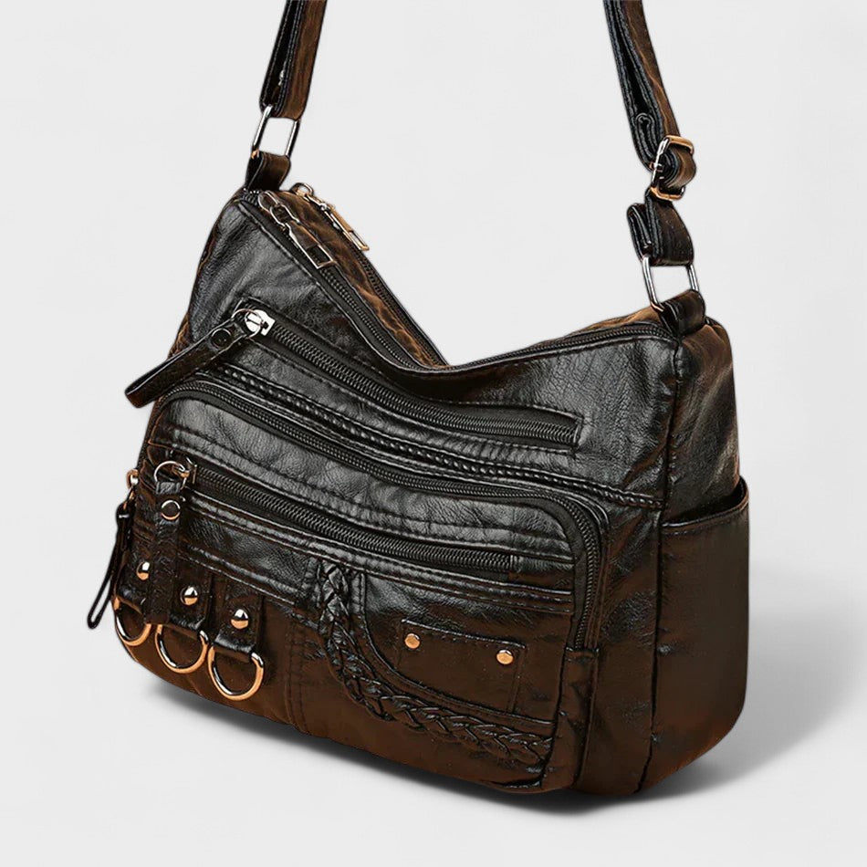 Vintage Inspired Multi-Layer Crossbody Bag