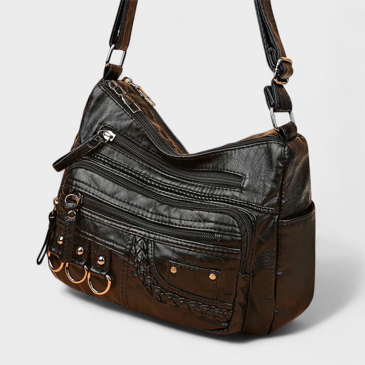 Vintage Inspired Multi-Layer Crossbody Bag