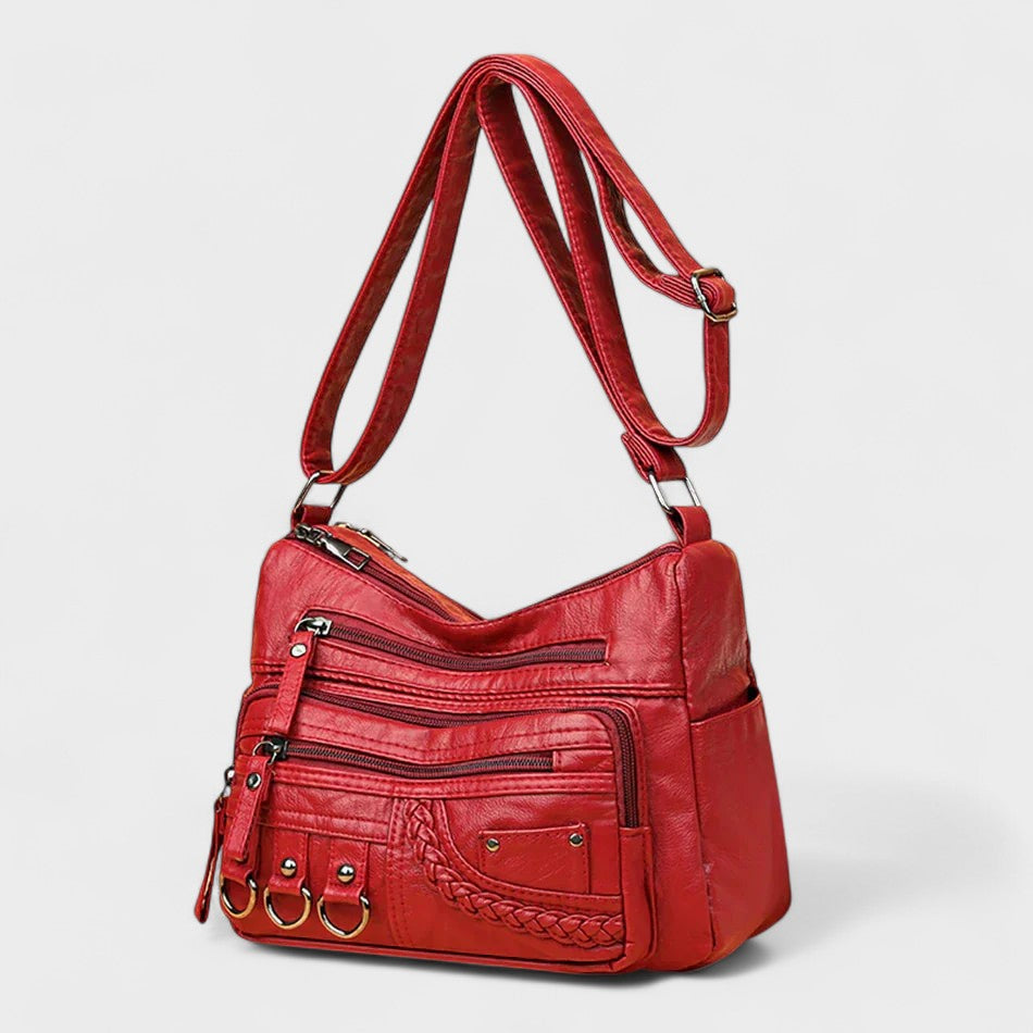 Vintage Inspired Multi-Layer Crossbody Bag