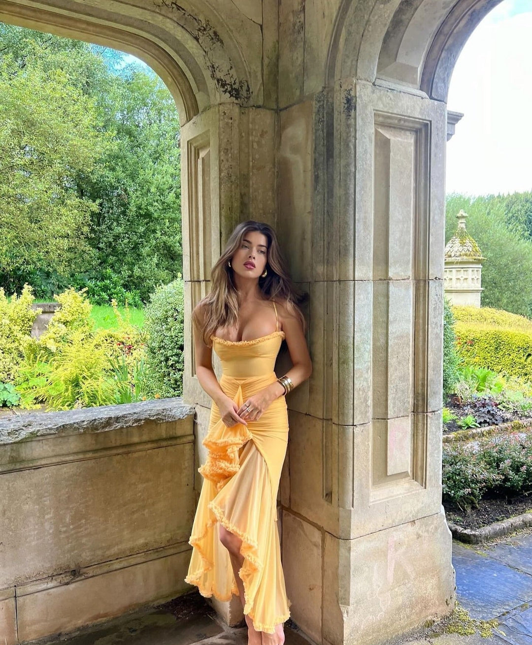 Ruby | Charming Ruffled Gown