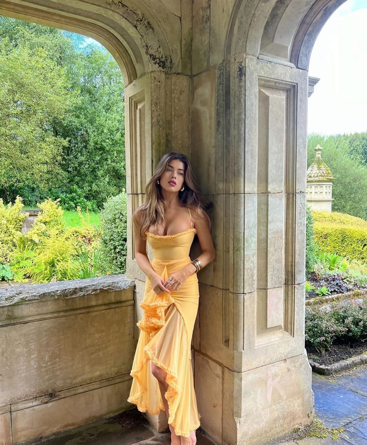 Ruby | Charming Ruffled Gown