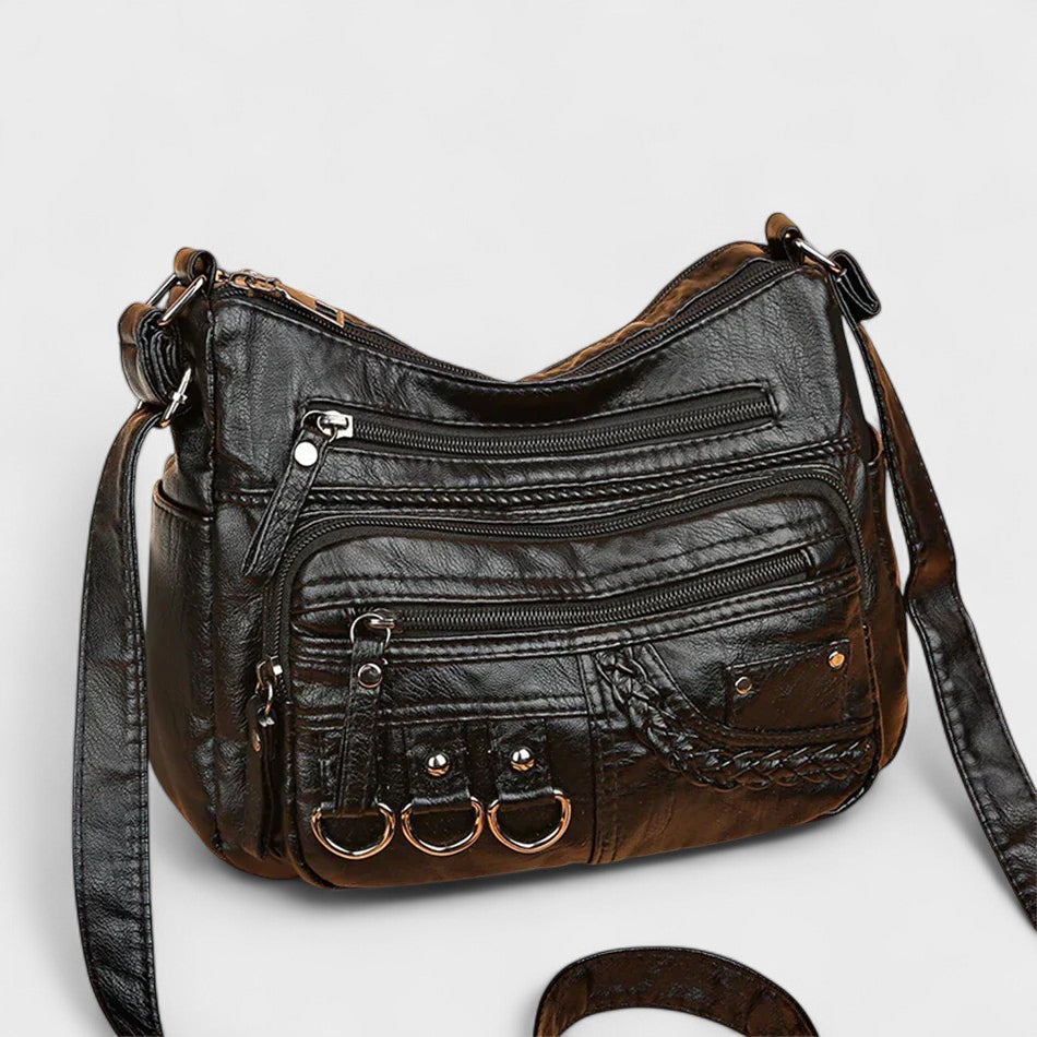 Vintage Inspired Multi-Layer Crossbody Bag