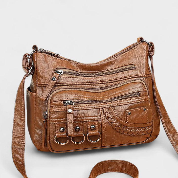 Vintage Inspired Multi-Layer Crossbody Bag