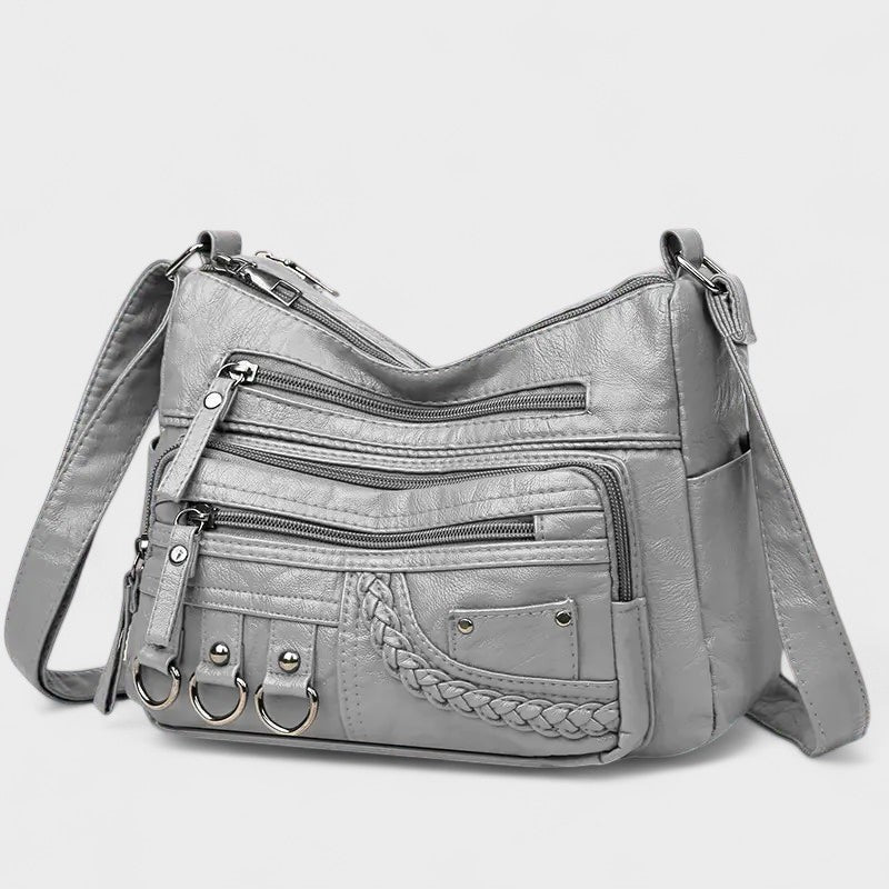 Vintage Inspired Multi-Layer Crossbody Bag