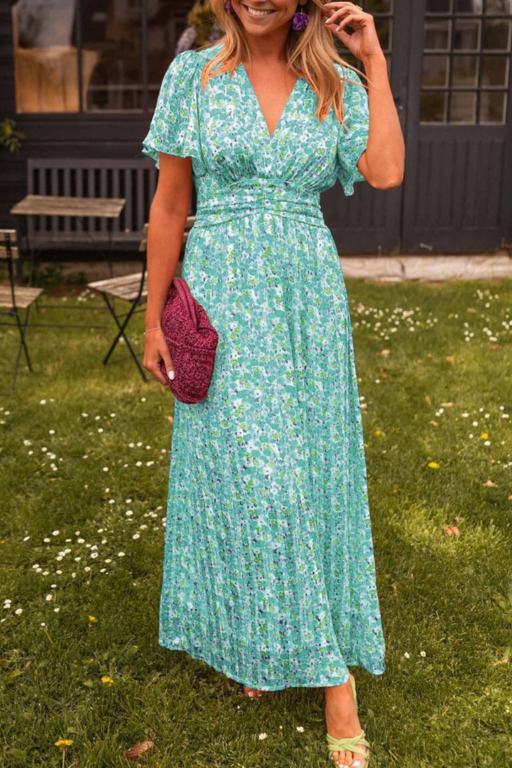Pauline - Long Dress with Floral Design