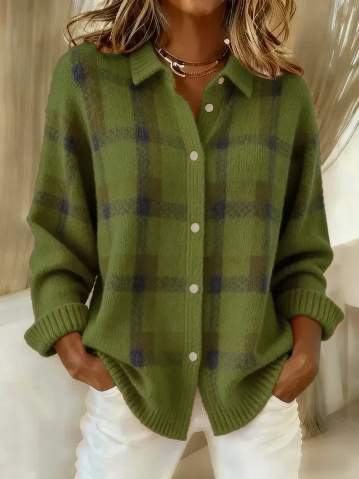 Arlisset | Soft Checked Holiday Blouse