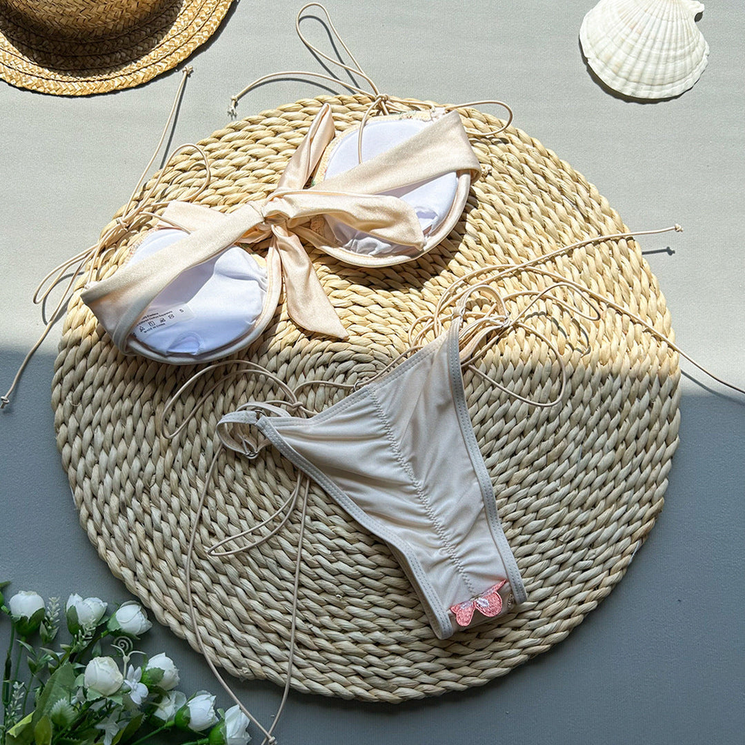 Novalee | Embroidery Split Swimsuit