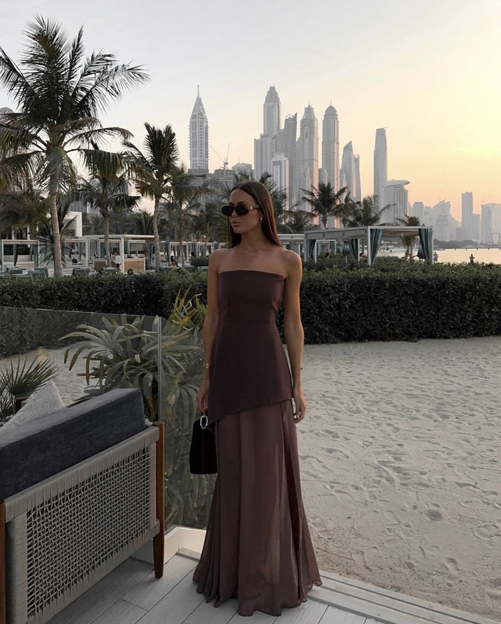 Valerie | Asymmetrical Maxi Dress